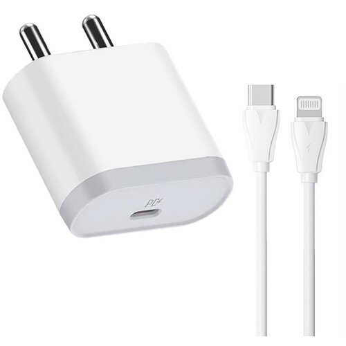  Kucni punjac LDNIO A1209C PD, 20W sa Type C na iPhone lightning kablom beli Cene