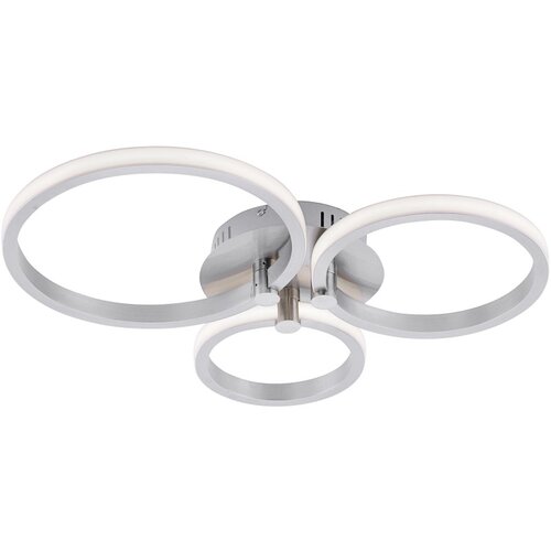 NEUHAUS PAUL LED stropna svetilka Paul Neuhaus Johanna (4,5/6/7,5 W, 49 x 40 x 8 cm, 1.100 lm, topla bela svetloba, srebrna) Slike