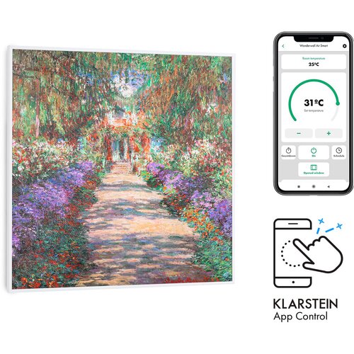 Klarstein Wonderwall Air Art Smart, infracrveni grijač, 60 x 60 cm, 350 W, aplikacija, vrtna cesta Cijene