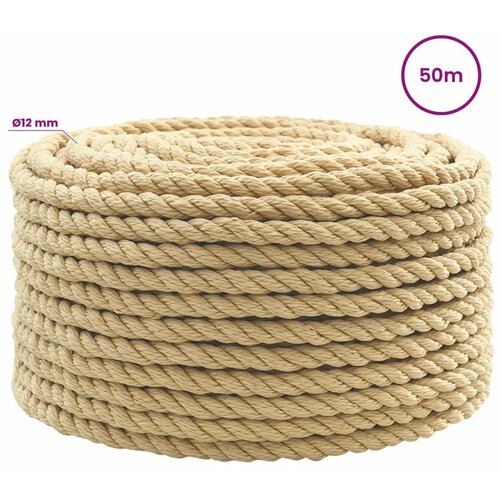  Vi&amp;scaron;enamjensko pomoćno uže 12 mm 50 m Prirodna PP - Prirodna 12 mm 50 m Slike