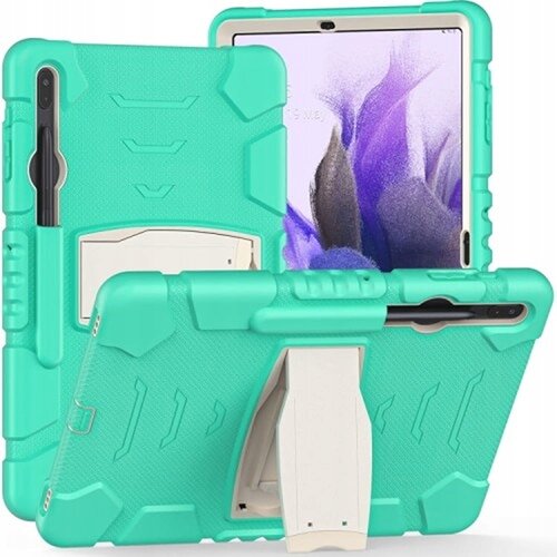 NIKCORP Ovitek za Galaxy Tab S7, oklepen ovitek s stojalom in mestom za pisalo, robustna tridelna zaščita, silikon, mentol barva, (5000139032) Cene