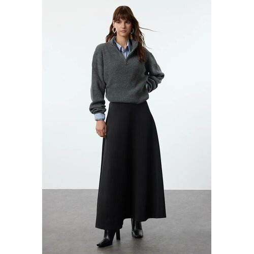 Trendyol Modest Ženska suknja Tctaw25Ee00009, Crna Slike