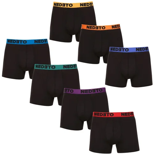 Nedeto 7PACK men's boxers black