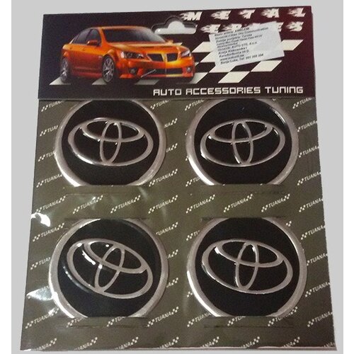  AMBLEMI SILIKONSKI CRNI 4/1 fi60mm TOYOTA Slike