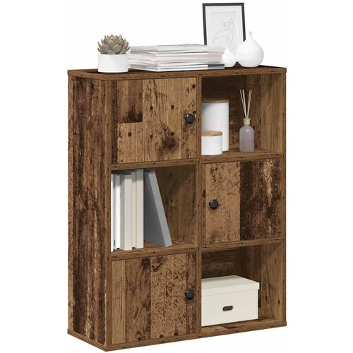 vidaXL Knjižna omara starinski les 60x24x76,5 cm inženirski les Cene