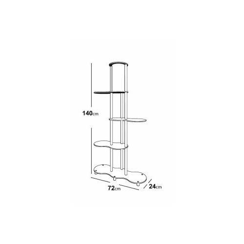 Opviq podna lampa KS-11114, 17x150 cm, IP20, crno-smeđa Slike