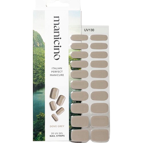  UV Gel Nail Strips - Dove Grey Cene