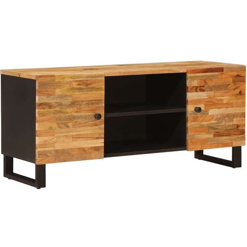 TV ormar s pohranom Smeđa 105 x 33 5 x 46 cm Čvrsto drvo manga Cijene