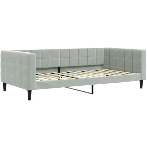  Dnevni krevet na razvlačenje svjetlosivi 100x200 cm bar&amp;scaron;unasti Slike