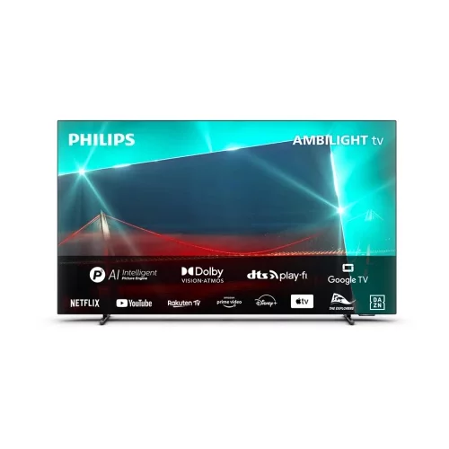 Philips 65OLED718/12 LED televizor 165,1 cm (65") 4K Ultra HD Pametni televizor Wi-Fi Metalno