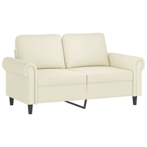 vidaXL Kavč dvosed krem 120 cm žamet, (21012740) Cene