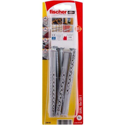 Fischer Vložki z vijaki SXRL (10 x 120 mm T, 4 kosi) Slike