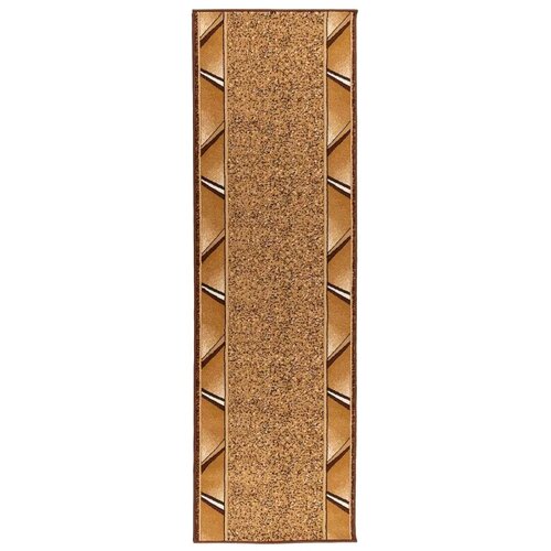  Trkački tepih FLORNES Tkani Zemljana žuta Zigzag 80 x 200 cm PP - Oker cik-cak 80 x 200 cm Slike