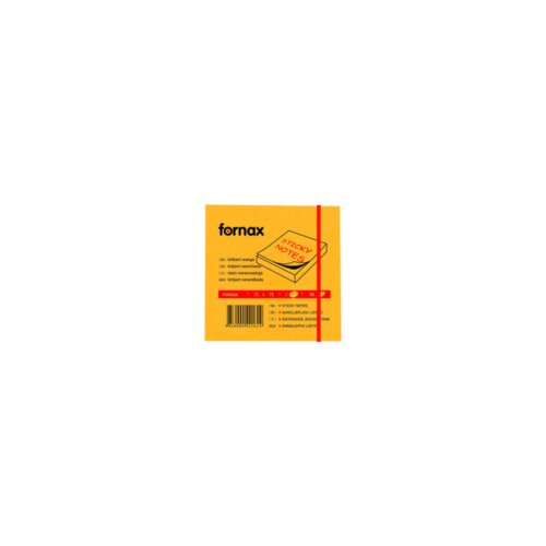 Post-it note blok 75mmx75mm FORNAX 80L neon narandžasti Slike