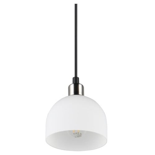  Bela/srebrna viseča svetilka s steklenim senčilom &amp;oslash; 12 cm Molly &amp;ndash; Slike
