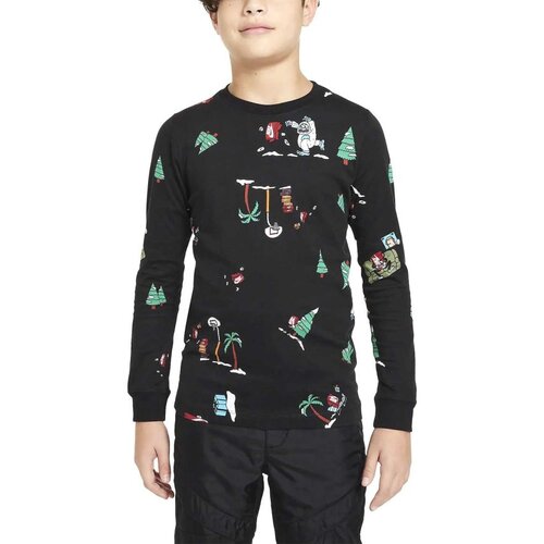 Nike K nsw ls tee boxy aop ho23 Cene