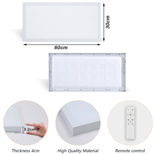  Brilagi - LED prigu&amp;scaron;iva svetiljka FRAME SMART LED/30W/230V bela IP44 + daljinski upravljač Slike