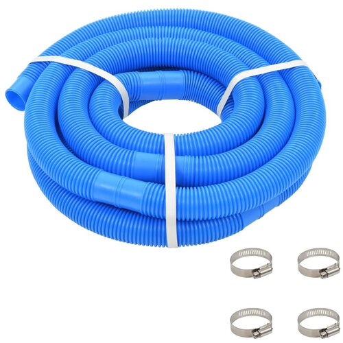 vidaXL Cev za bazen z objemkami 38 mm 6 m modra, (21002417) Cene