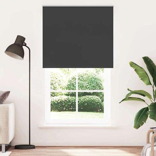 vidaXL Rolo zavjesa Blackout Black 125x210 cm Širina tkanine 121,6 cm Cijene
