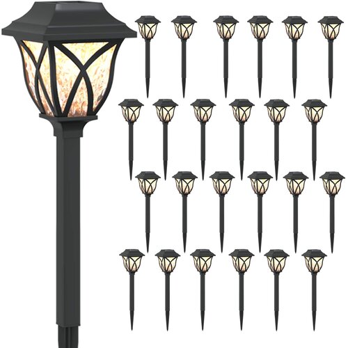 vidaXL Sončne luči za zunanjo uporabo z zemeljskim klinom 24 pcs 42 cm, (5000358807) Cene