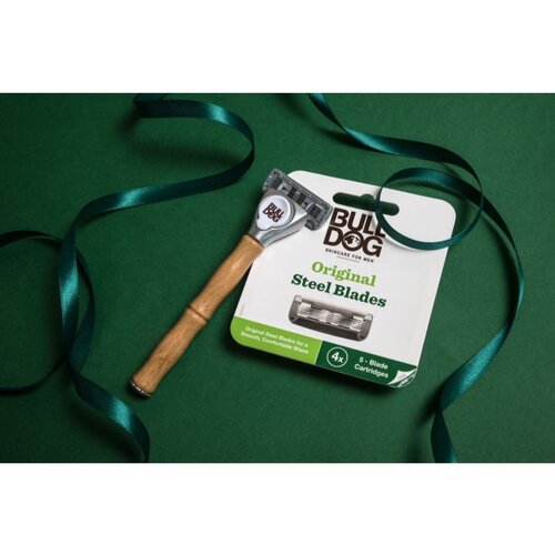 Bull Dog Original Steel Blades nadomestne britvice 4 ks za mo&amp;scaron;ke Slike