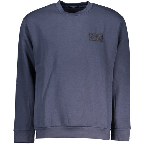 Cavalli Class MEN&#39;S BLUE ZIPLESS SWEATSHIRT Cijene