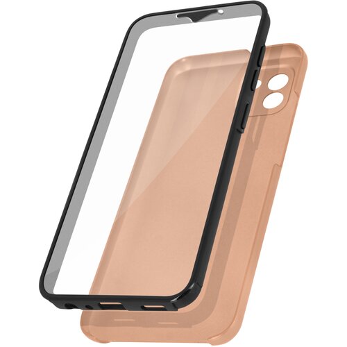 AVIZAR Integralno ohišje za Samsung Galaxy A03, prozorna sprednja in trda zadnja stran, rožnato zlata, (20717419) Cene