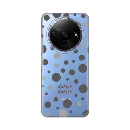 torbica silikonska print skin za xiaomi redmi A3 dottie dottie gray Slike