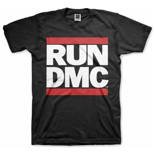 Run DMC majica Unisex Logo 2XL Črna