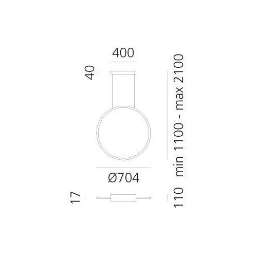 ARTEMIDE 1992330APP - led rgbw luster na sajli sa prigu&amp;scaron;iva discovery LED/42W/230V crna Slike