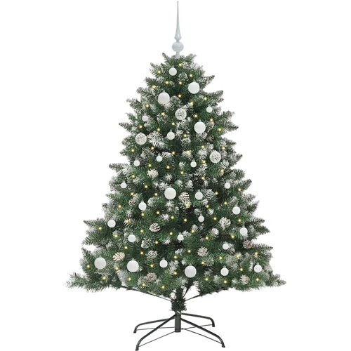  Umjetno božićno drvce Zelena 150 cm PVC, Plastika i Čelik Slike