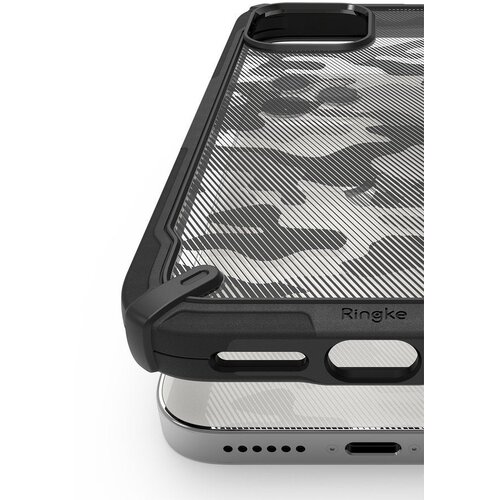 Ringke Fusion X Design vzdržljivo ohi&amp;scaron;je s TPU odbijačem za iPhone 12 Pro Max Camo Slike
