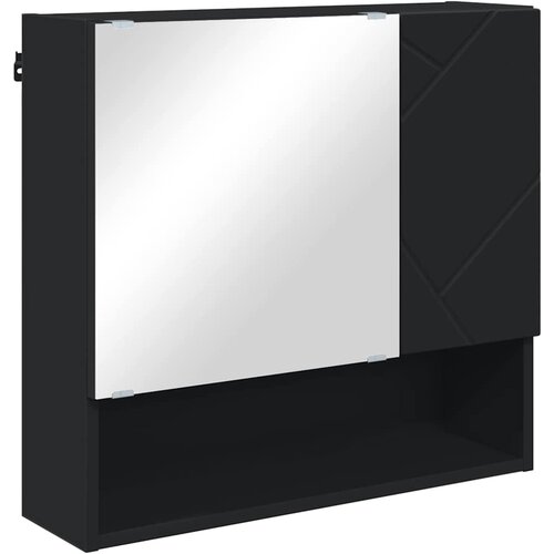  Ogledalo ormar Zidne Crna 59 x 17 x 55 cm Konstruirano drvo Slike
