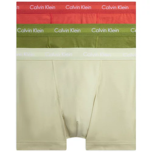 Calvin Klein Underwear Bokserice maslinasta / roza / vuneno bijela