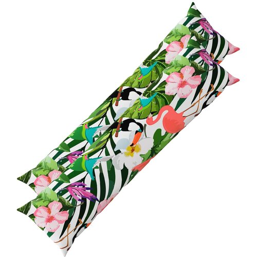  Presvlaka za jastuk 2 pcs HEERLEN Crna 40 x 145 cm Poliester Cene