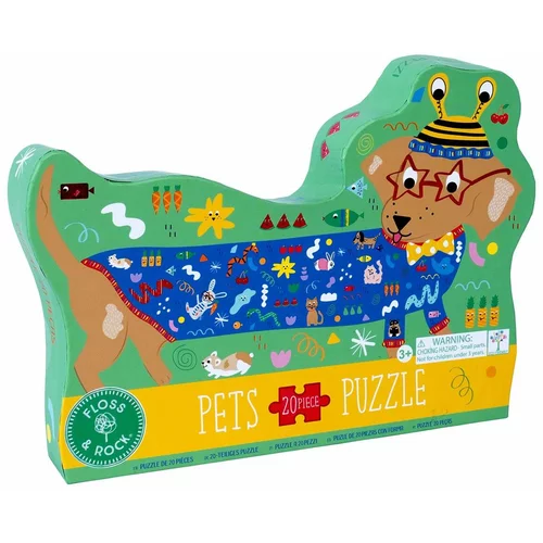 Floss&Rock® slagalica jigsaw puzzle pets (20 komada)