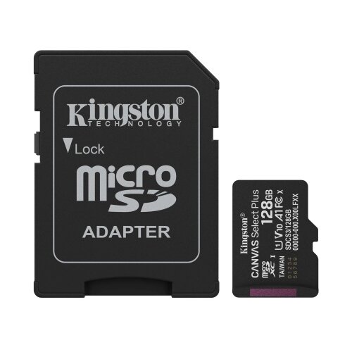 Kingston MicroSD Canvas Select Plus Memory Card 128GB A1 Class10 Cijene