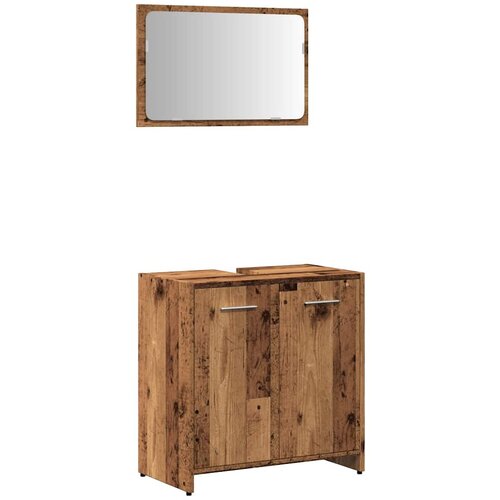 Maison Chic Kopalni&amp;scaron;ka omarica - Kopalni&amp;scaron;ki kabinet z ogledalom Stari lesni inženirski les, (21794683) Slike
