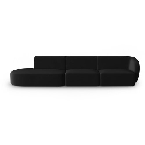 Milo Casa Crna baršunasti sofa s desnim kutom 311 cm Paolo – Cijene