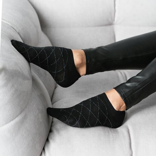 Steven Socks 066-008 Black Slike