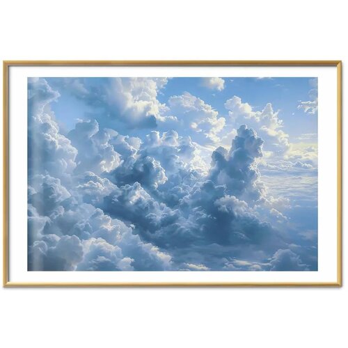  Plakat Ocean in the Air: Waving Clouds Reflecting Morning Light 42x29.7 Zlatni okvir s margom Slike