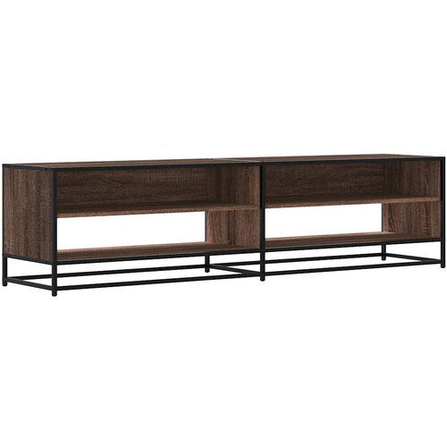 Maison Chic TV omarica - TV stojalo - Televizijska omarica rjavi hrast 180,5x40x46 cm inženirski les, (21699510) Slike