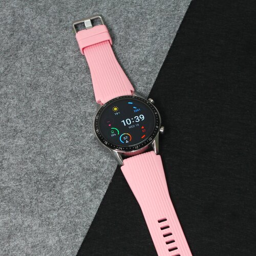 Narukvica relief za smart watch 22mm roze Slike
