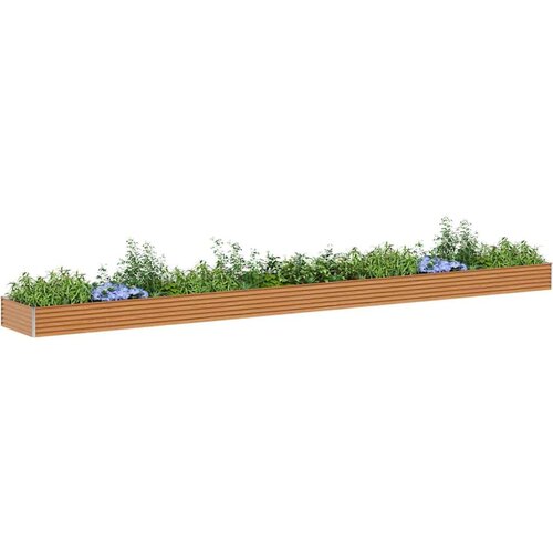  Povi&amp;scaron;ena gredica - Vrtna gredica 775 x 100 x 36 cm Cinkani čelik Slike