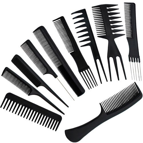  Set od 10 frizerskih če&amp;scaron;ljeva 21cm + kofer Slike