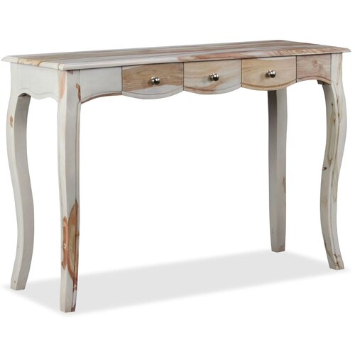 Maison Chic konzolna miza - miza ob steni s 3 predali masiven palisander 100x40x76 cm, (21786379) Cene