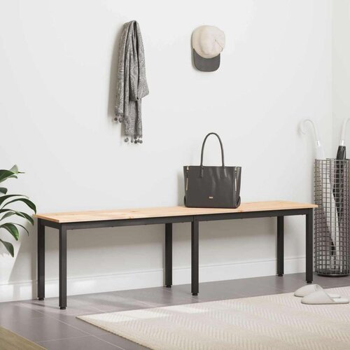  Klupa Prirodna 160 x 35 x 45 cm Čvrsto borovo drvo Slike