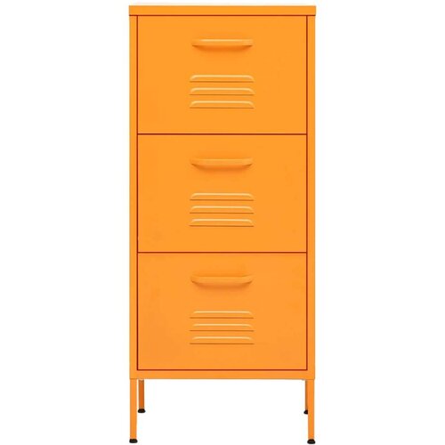 VidaXL Ormarić za pohranu boja senfa 42,5 x 35 x 101,5 cm čelični Slike