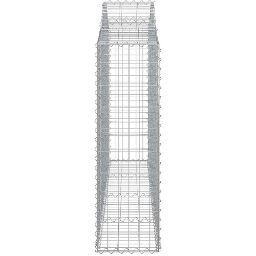  Lučne gabionske ko&amp;scaron;are 12kom 200x30x100/120cm pocinčano željezo Slike