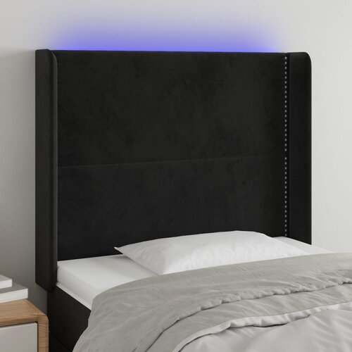  LED uzglavlje crno 83x16x118/128 cm bar&scaron;unasto Cijene